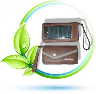 Solar Mobile Leather Case 